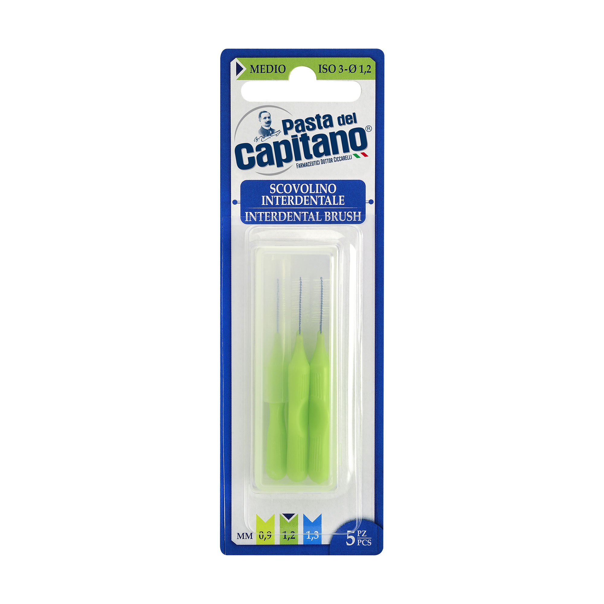 Щітки інтердентальні Pasta del Capitano Interdental Brush Medium для міжзубних проміжків, 5 шт